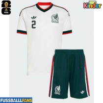 Mexiko Jorge Sanchez #2 Auswärts Trikotsatz Kinder WM 2026 Kurzarm (+ Kurze Hosen)